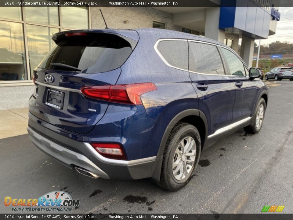 2020 Hyundai Santa Fe SE AWD Stormy Sea / Black Photo #4