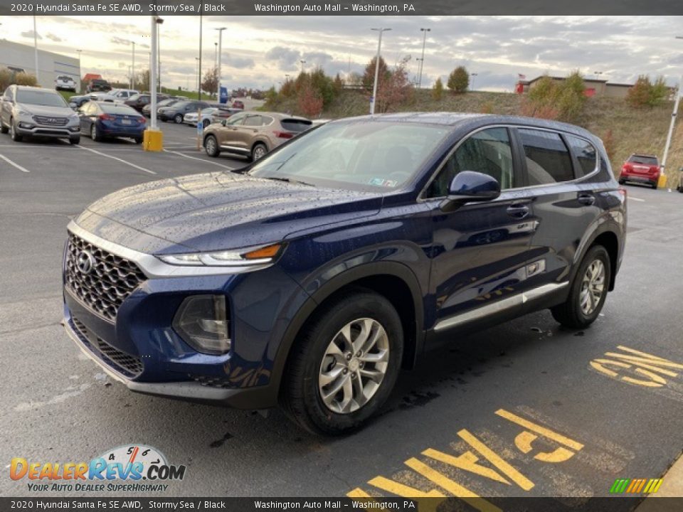 2020 Hyundai Santa Fe SE AWD Stormy Sea / Black Photo #7