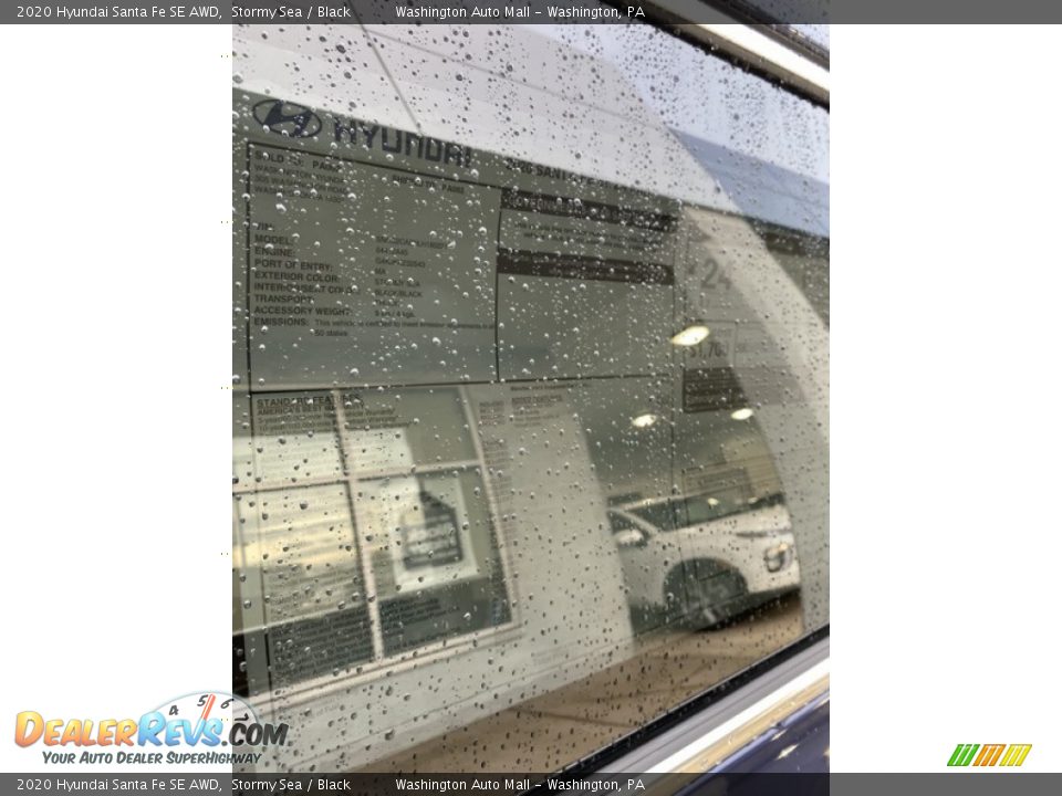 2020 Hyundai Santa Fe SE AWD Stormy Sea / Black Photo #16