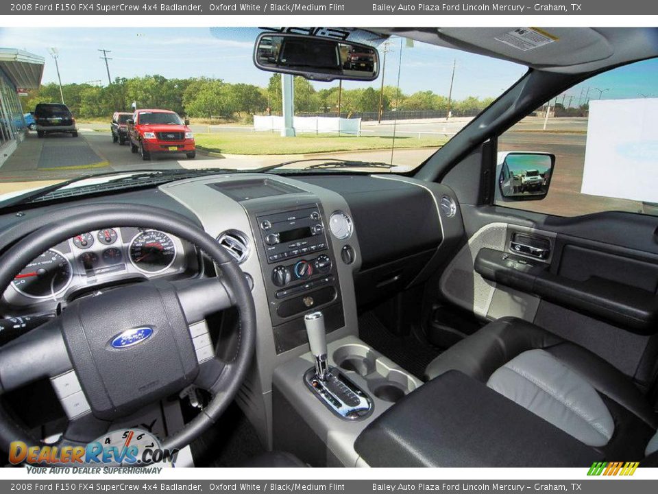 2008 Ford F150 FX4 SuperCrew 4x4 Badlander Oxford White / Black/Medium Flint Photo #18