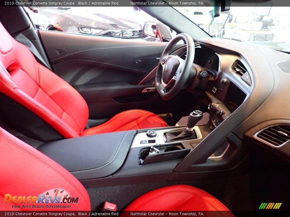 2019 Chevrolet Corvette Stingray Coupe Black / Adrenaline Red Photo #6