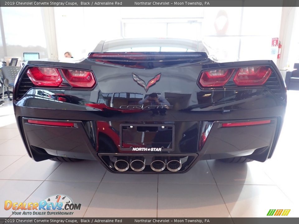 2019 Chevrolet Corvette Stingray Coupe Black / Adrenaline Red Photo #8