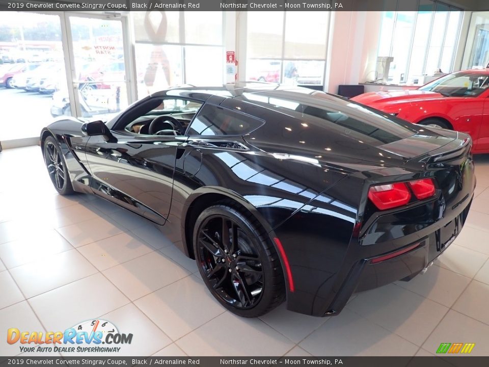 2019 Chevrolet Corvette Stingray Coupe Black / Adrenaline Red Photo #9
