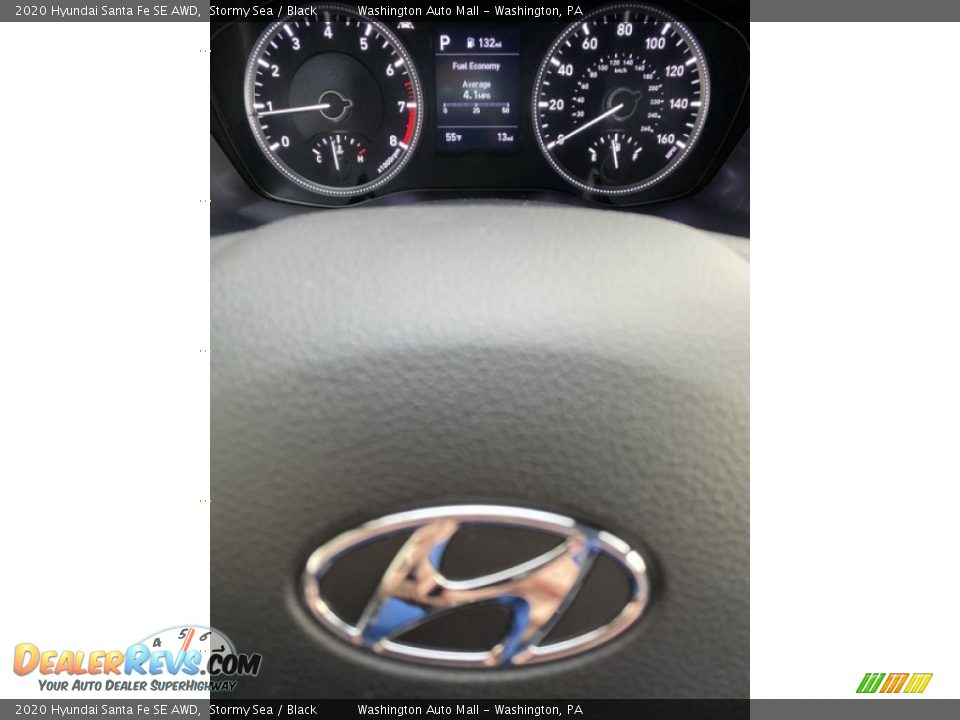 2020 Hyundai Santa Fe SE AWD Stormy Sea / Black Photo #31