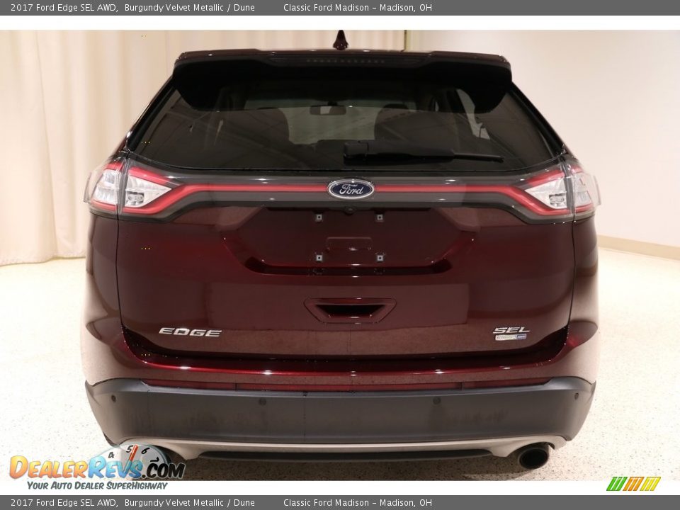 2017 Ford Edge SEL AWD Burgundy Velvet Metallic / Dune Photo #22