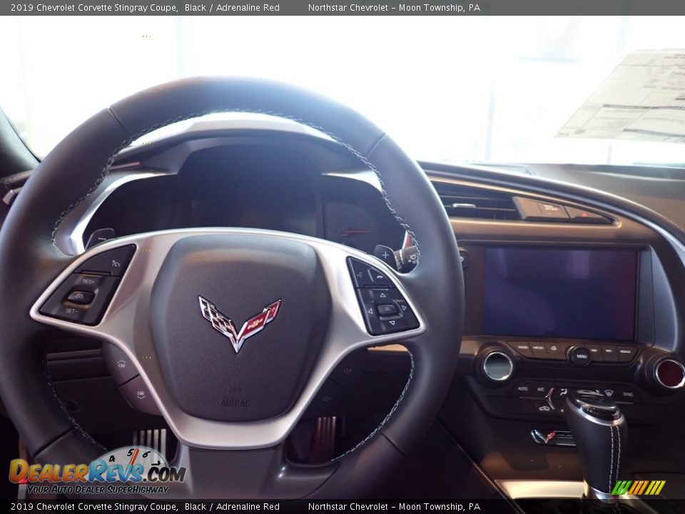 2019 Chevrolet Corvette Stingray Coupe Black / Adrenaline Red Photo #18