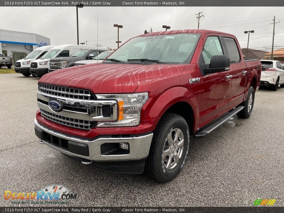 2019 Ford F150 XLT SuperCrew 4x4 Ruby Red / Earth Gray Photo #1