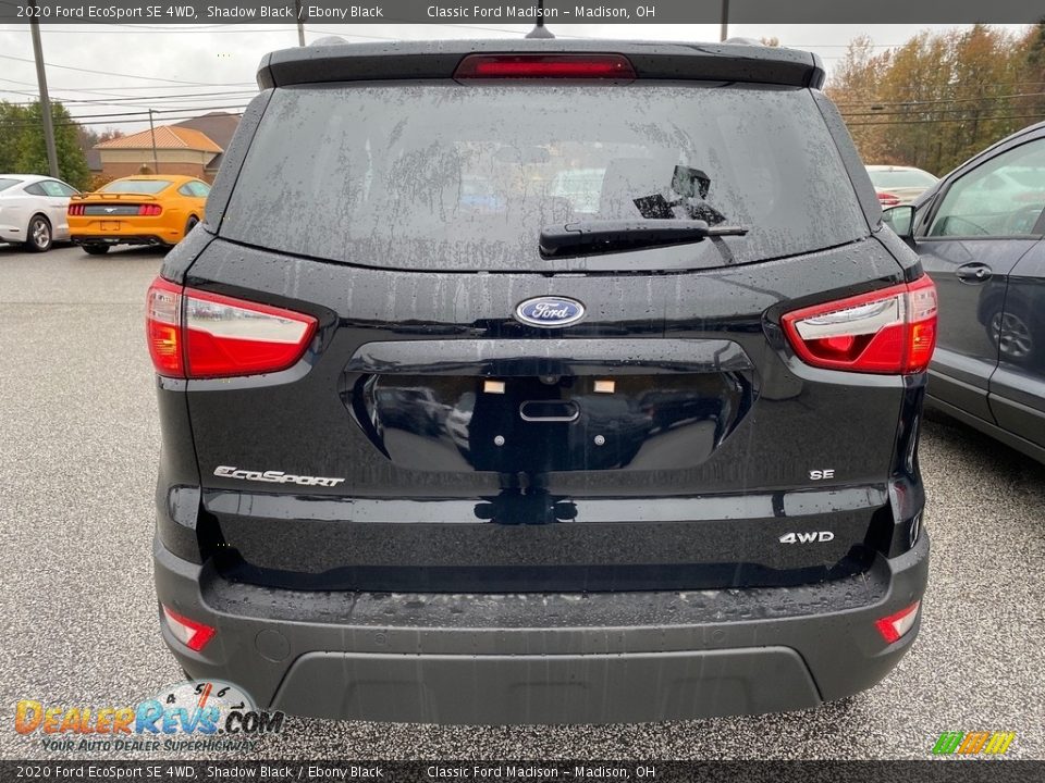 2020 Ford EcoSport SE 4WD Shadow Black / Ebony Black Photo #3