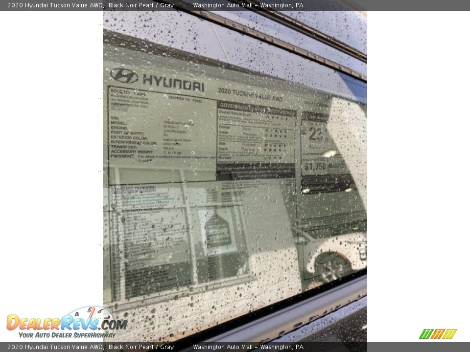 2020 Hyundai Tucson Value AWD Black Noir Pearl / Gray Photo #16