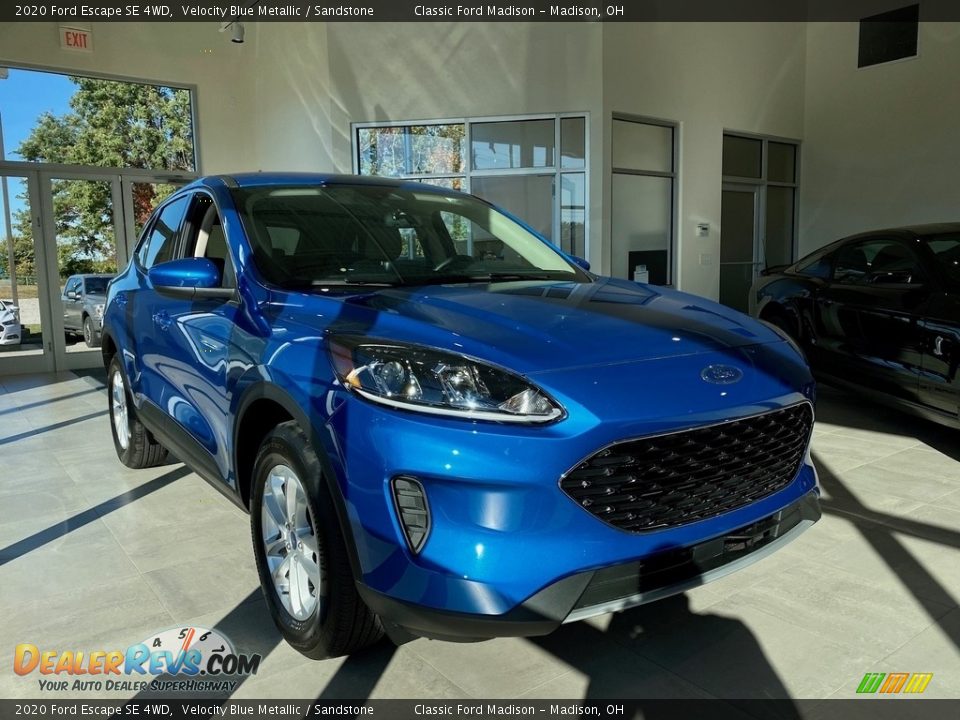 2020 Ford Escape SE 4WD Velocity Blue Metallic / Sandstone Photo #1