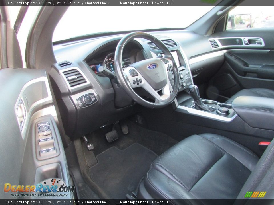 2015 Ford Explorer XLT 4WD White Platinum / Charcoal Black Photo #12