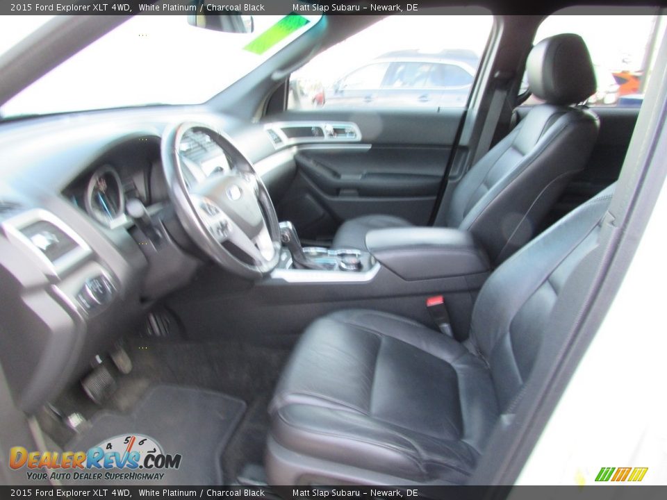 2015 Ford Explorer XLT 4WD White Platinum / Charcoal Black Photo #13