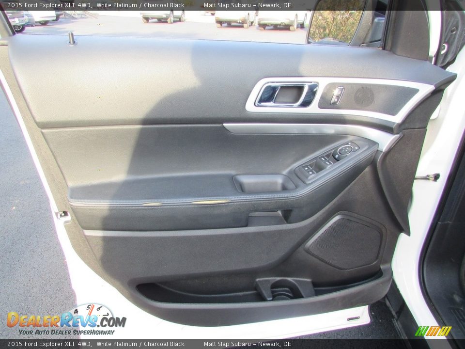 2015 Ford Explorer XLT 4WD White Platinum / Charcoal Black Photo #14