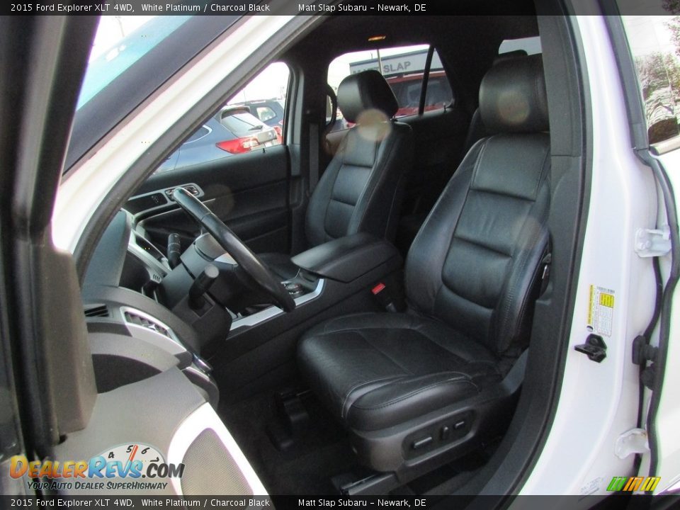 2015 Ford Explorer XLT 4WD White Platinum / Charcoal Black Photo #16