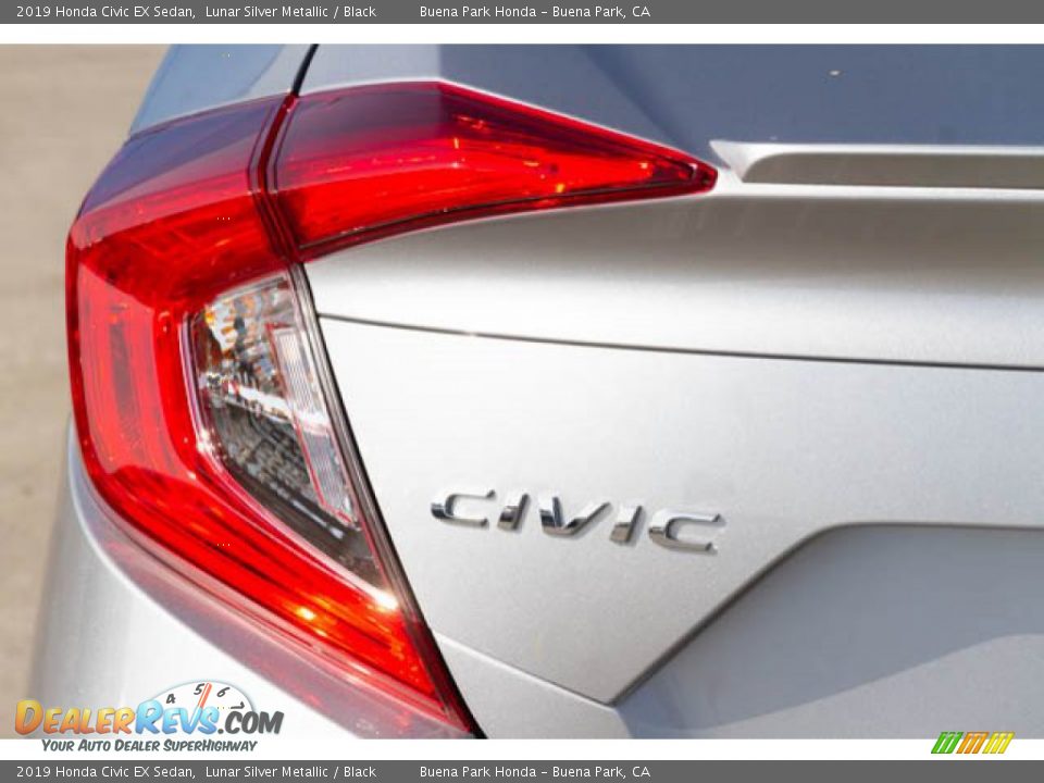 2019 Honda Civic EX Sedan Lunar Silver Metallic / Black Photo #10