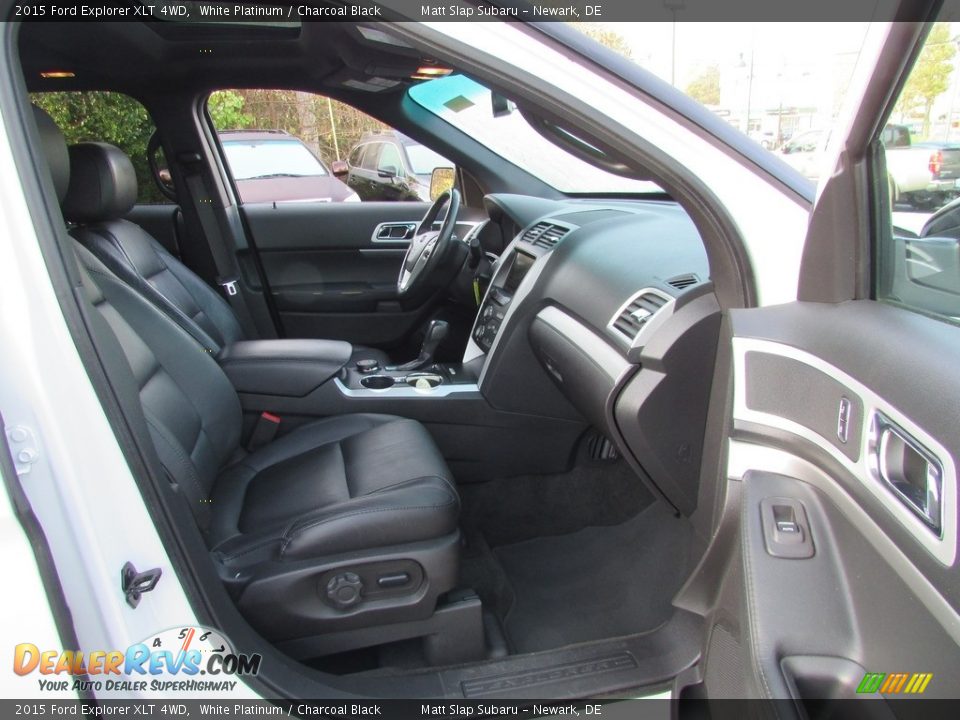 2015 Ford Explorer XLT 4WD White Platinum / Charcoal Black Photo #18