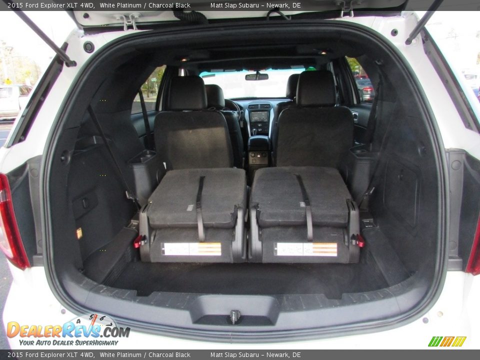 2015 Ford Explorer XLT 4WD White Platinum / Charcoal Black Photo #20