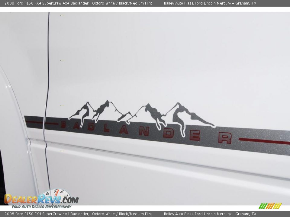 2008 Ford F150 FX4 SuperCrew 4x4 Badlander Oxford White / Black/Medium Flint Photo #22