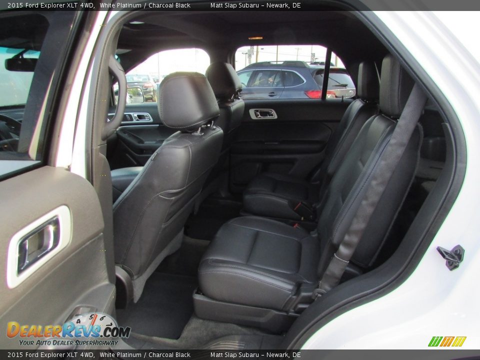 2015 Ford Explorer XLT 4WD White Platinum / Charcoal Black Photo #22