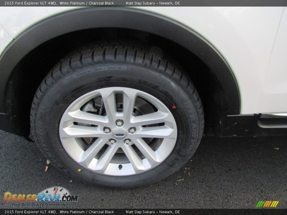 2015 Ford Explorer XLT 4WD White Platinum / Charcoal Black Photo #23