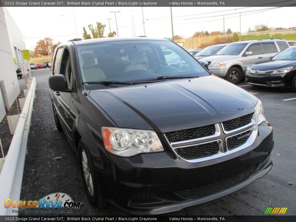 2013 Dodge Grand Caravan SXT Brilliant Black Crystal Pearl / Black/Light Graystone Photo #7