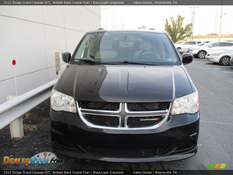 2013 Dodge Grand Caravan SXT Brilliant Black Crystal Pearl / Black/Light Graystone Photo #8