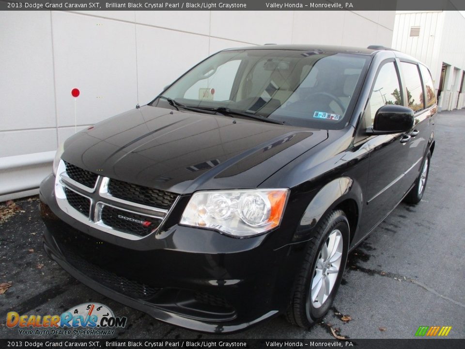 2013 Dodge Grand Caravan SXT Brilliant Black Crystal Pearl / Black/Light Graystone Photo #9