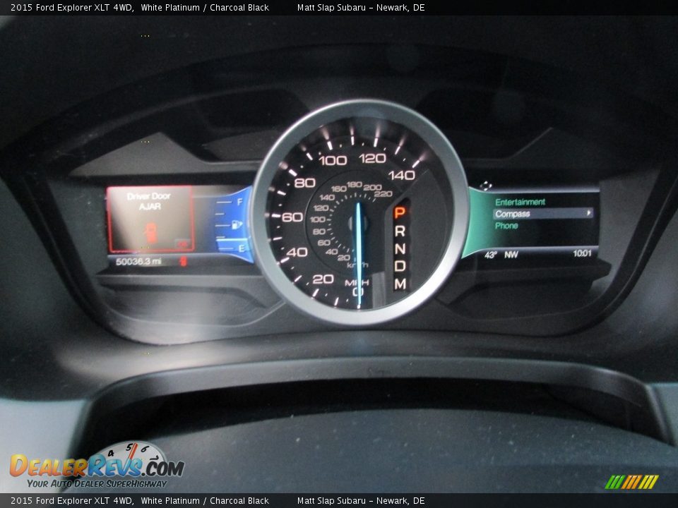 2015 Ford Explorer XLT 4WD White Platinum / Charcoal Black Photo #27