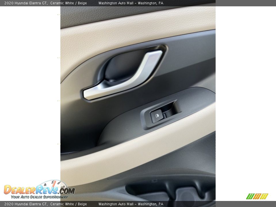 2020 Hyundai Elantra GT Ceramic White / Beige Photo #18
