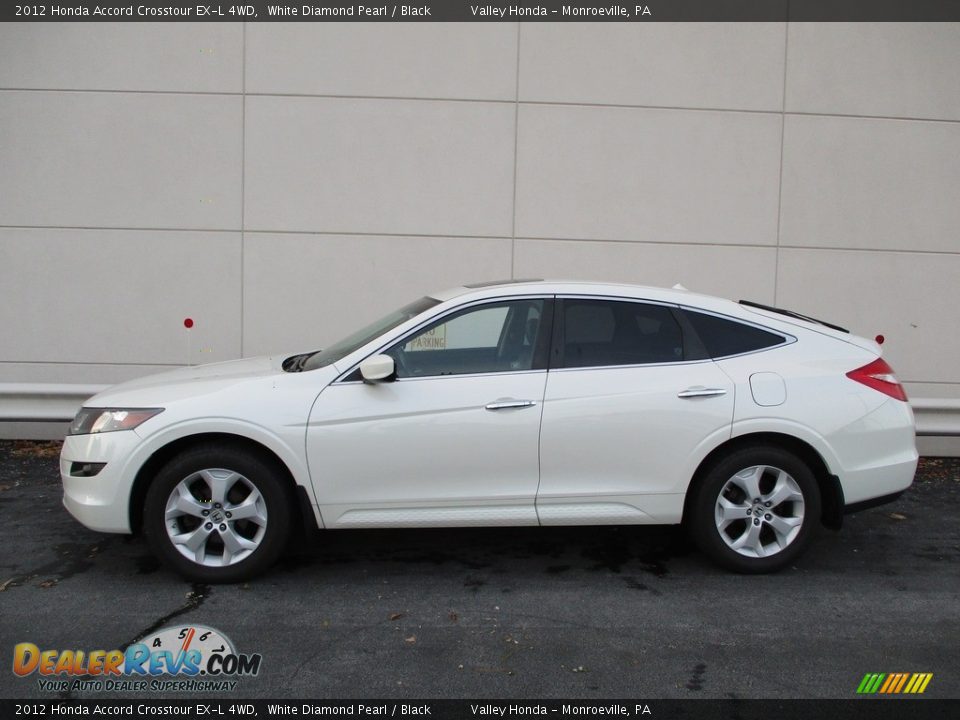 2012 Honda Accord Crosstour EX-L 4WD White Diamond Pearl / Black Photo #2