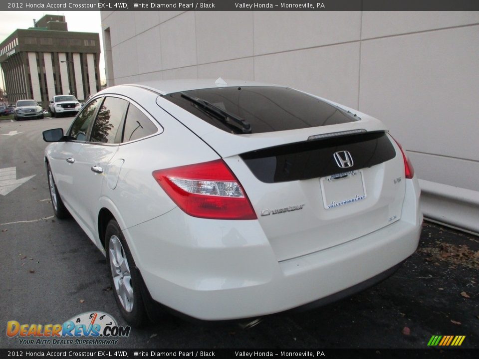 2012 Honda Accord Crosstour EX-L 4WD White Diamond Pearl / Black Photo #3