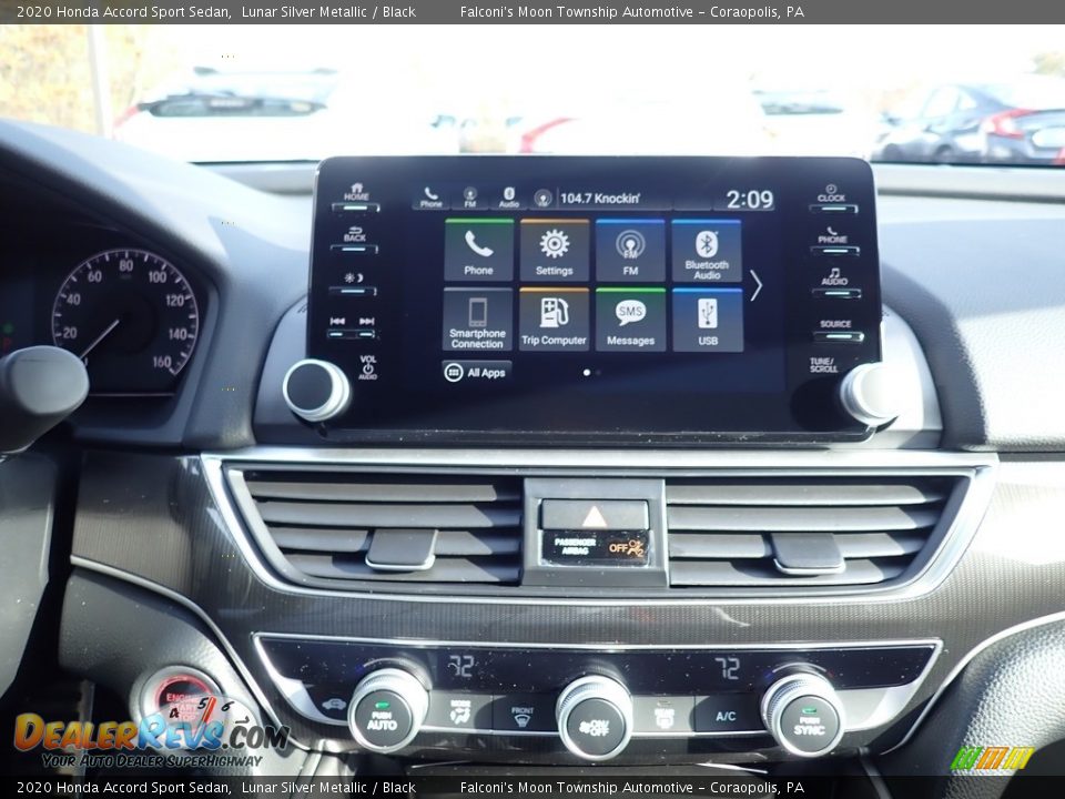 2020 Honda Accord Sport Sedan Lunar Silver Metallic / Black Photo #14