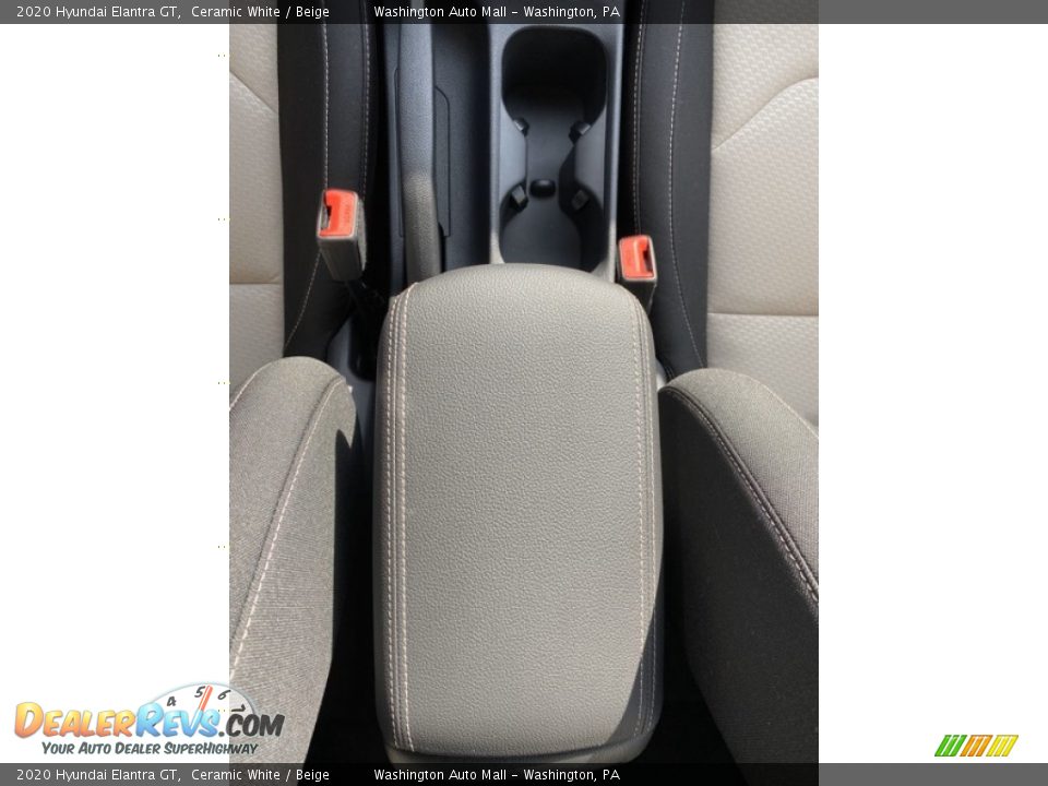 2020 Hyundai Elantra GT Ceramic White / Beige Photo #35