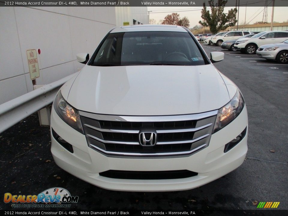 2012 Honda Accord Crosstour EX-L 4WD White Diamond Pearl / Black Photo #9
