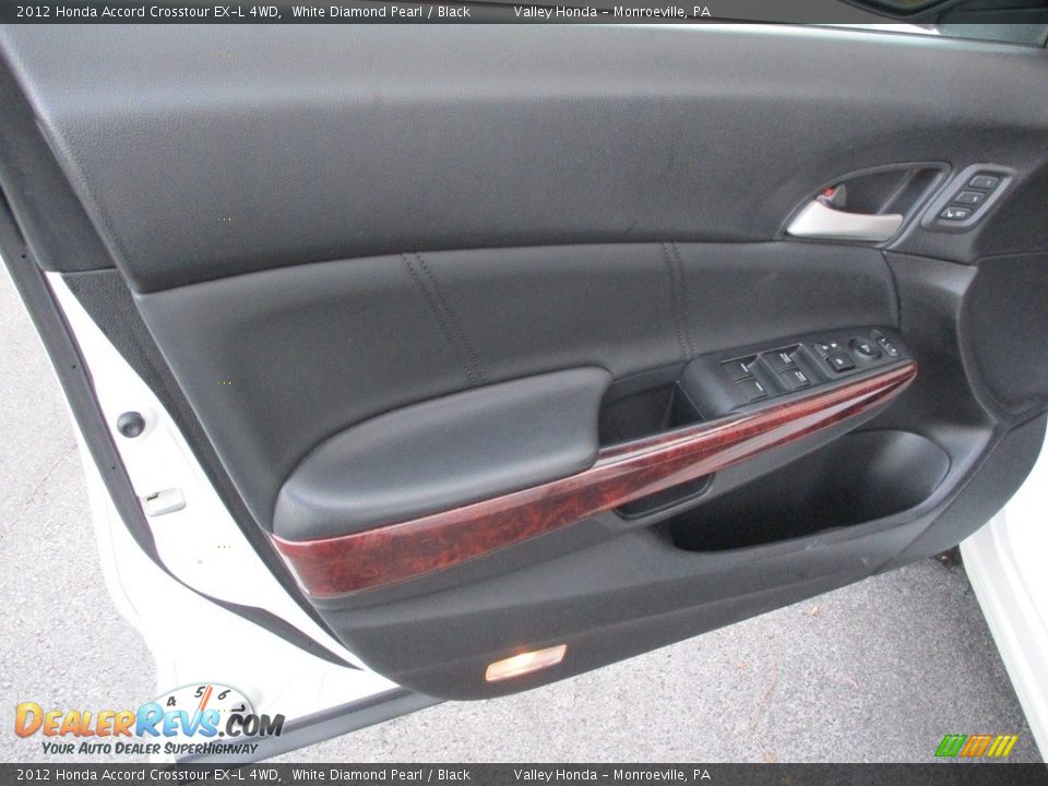 2012 Honda Accord Crosstour EX-L 4WD White Diamond Pearl / Black Photo #11