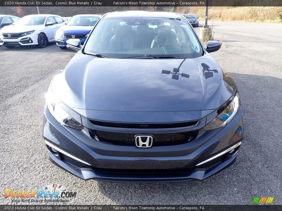 2020 Honda Civic EX Sedan Cosmic Blue Metallic / Gray Photo #6