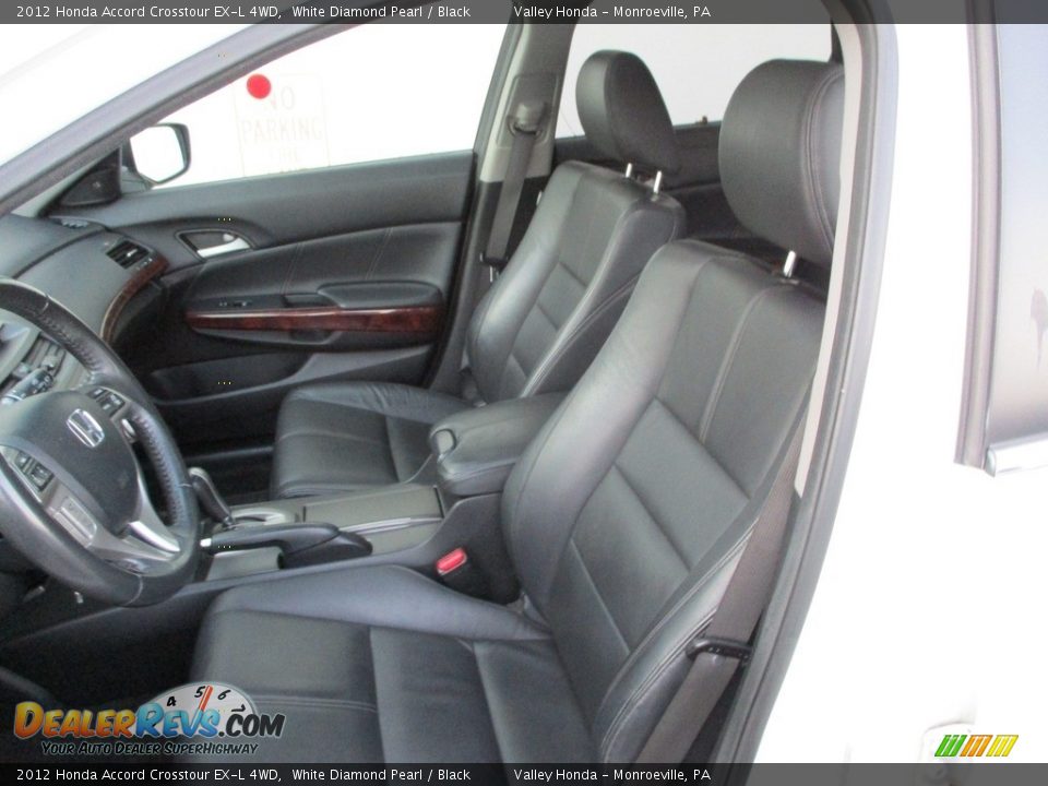2012 Honda Accord Crosstour EX-L 4WD White Diamond Pearl / Black Photo #13