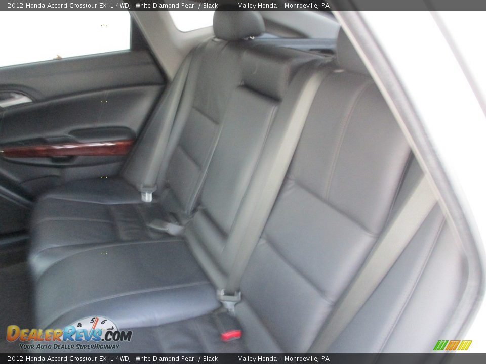 2012 Honda Accord Crosstour EX-L 4WD White Diamond Pearl / Black Photo #14
