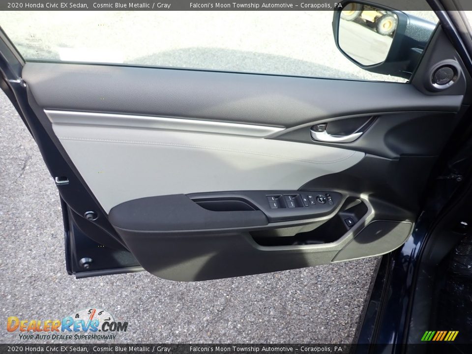 2020 Honda Civic EX Sedan Cosmic Blue Metallic / Gray Photo #11