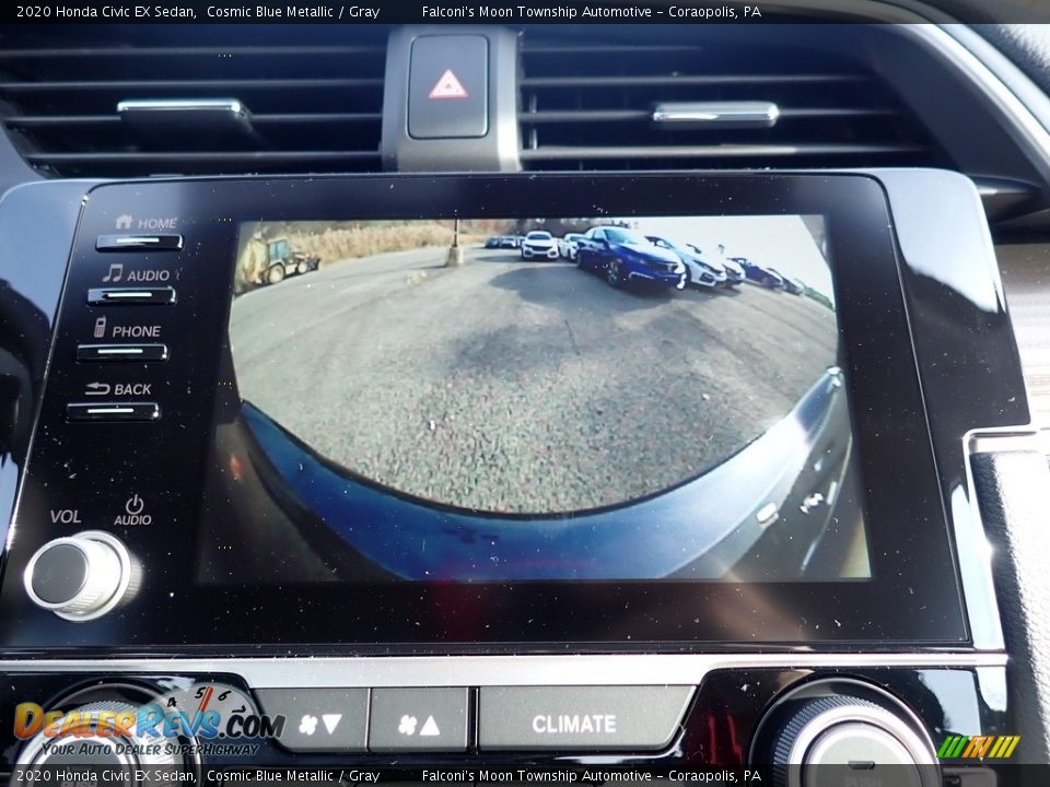 2020 Honda Civic EX Sedan Cosmic Blue Metallic / Gray Photo #14