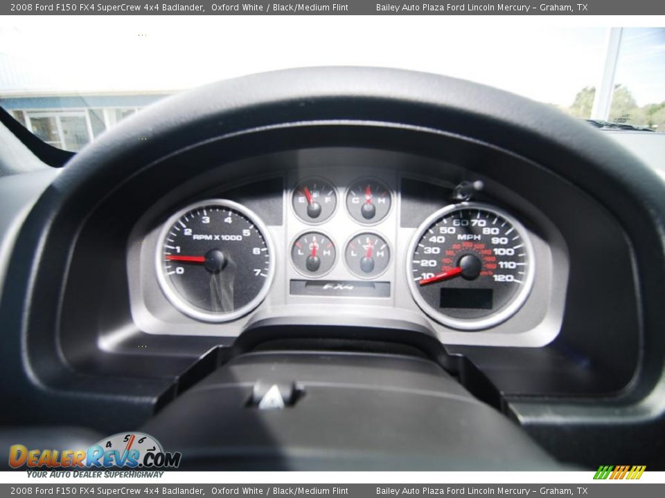 2008 Ford F150 FX4 SuperCrew 4x4 Badlander Oxford White / Black/Medium Flint Photo #24