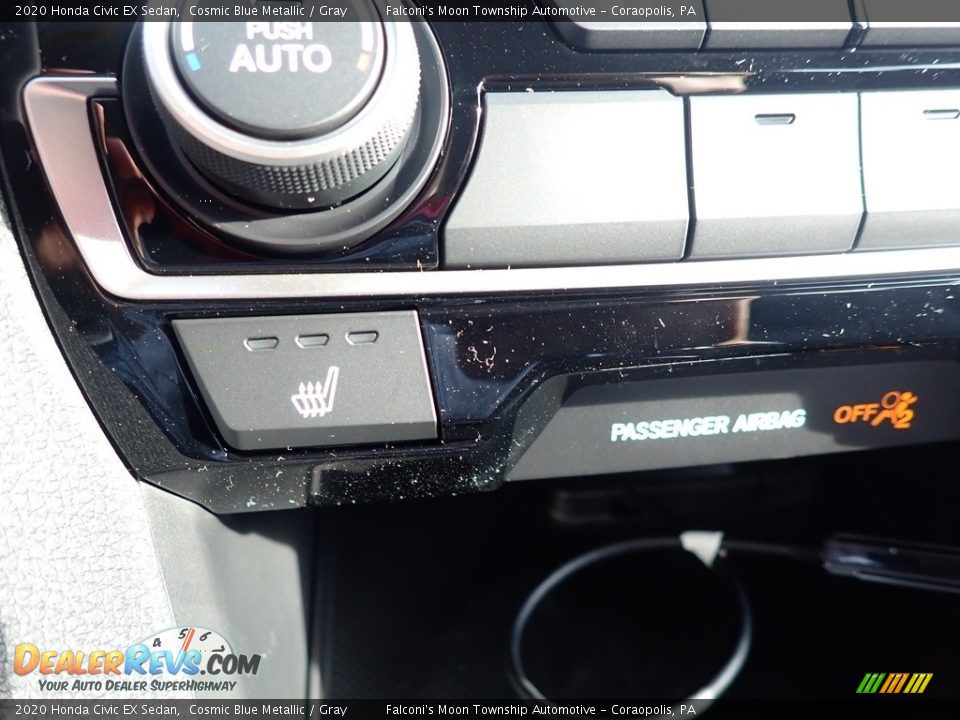 2020 Honda Civic EX Sedan Cosmic Blue Metallic / Gray Photo #15