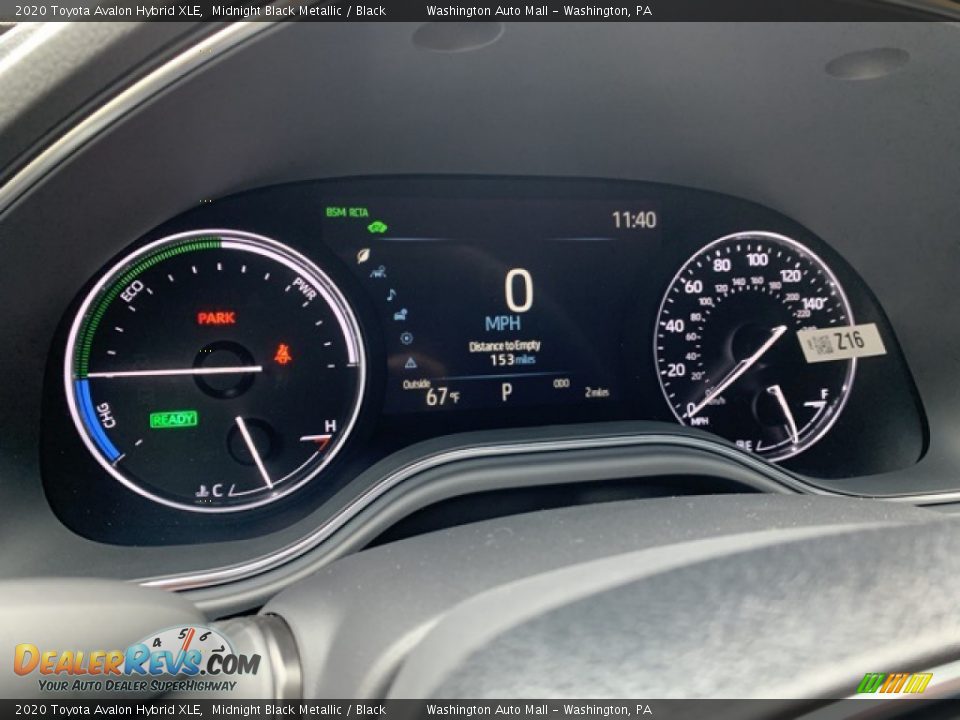 2020 Toyota Avalon Hybrid XLE Gauges Photo #27