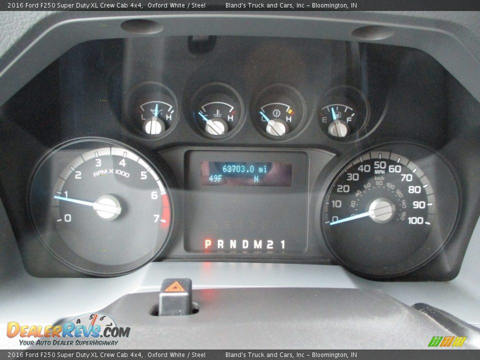 2016 Ford F250 Super Duty XL Crew Cab 4x4 Oxford White / Steel Photo #13