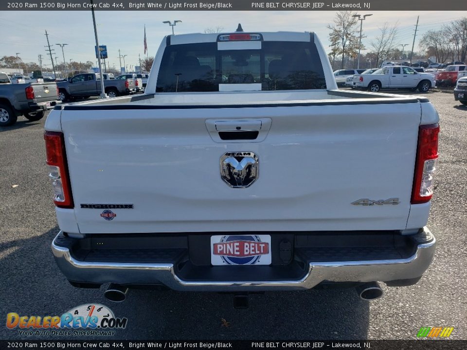 2020 Ram 1500 Big Horn Crew Cab 4x4 Bright White / Light Frost Beige/Black Photo #5