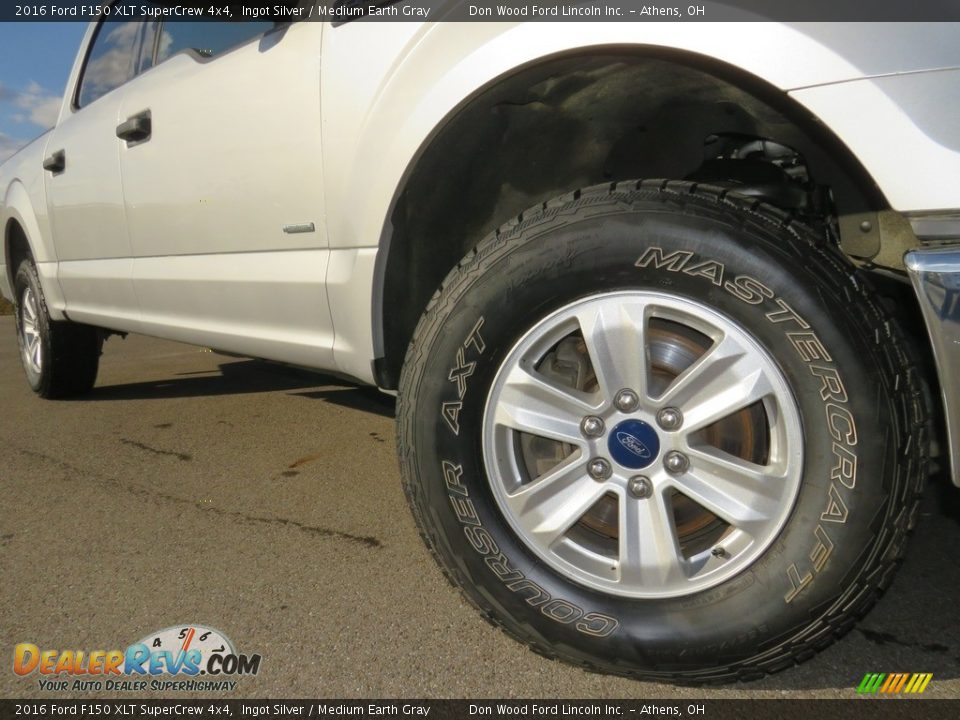 2016 Ford F150 XLT SuperCrew 4x4 Ingot Silver / Medium Earth Gray Photo #2