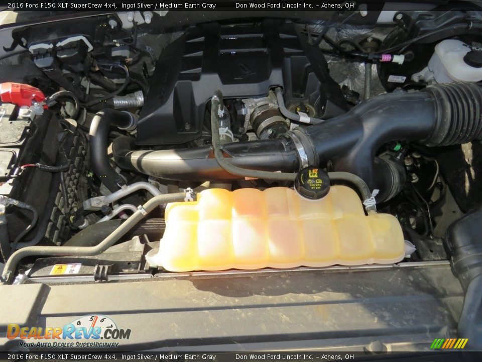 2016 Ford F150 XLT SuperCrew 4x4 Ingot Silver / Medium Earth Gray Photo #5