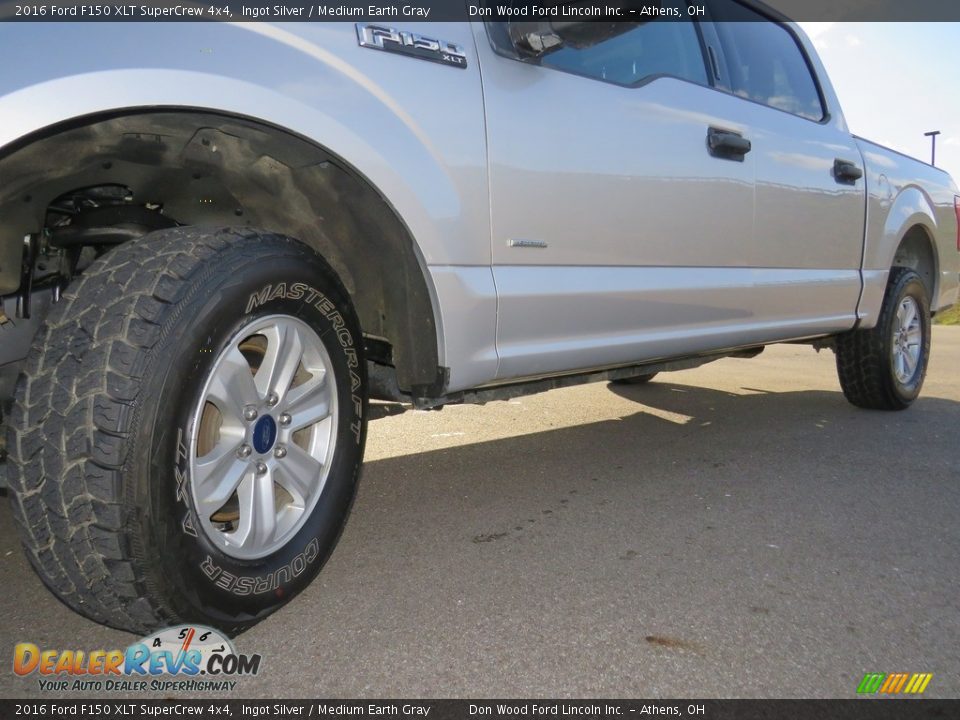 2016 Ford F150 XLT SuperCrew 4x4 Ingot Silver / Medium Earth Gray Photo #7