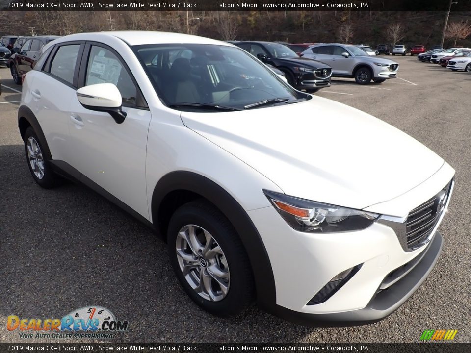 2019 Mazda CX-3 Sport AWD Snowflake White Pearl Mica / Black Photo #3