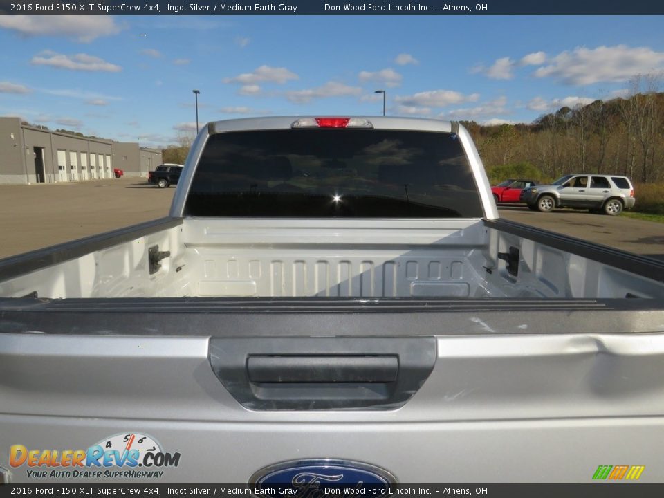 2016 Ford F150 XLT SuperCrew 4x4 Ingot Silver / Medium Earth Gray Photo #11